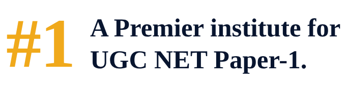 #1 A Premier institute for UGC NET Paper-1